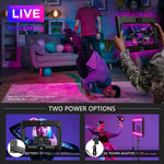 Kit VideoRig con lámpara RGB Neewer 10100582 con 2 baterías y cargador doble