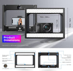 Kit VideoRig con lámpara RGB Neewer 10100582 con 2 baterías y cargador doble