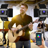 Kit de 2 Lámparas GVM 800D RGB Studio 6