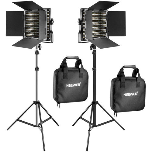 Kit de 2 Lámparas Neewer LED-NL660 LED Bicolor con Pedestales