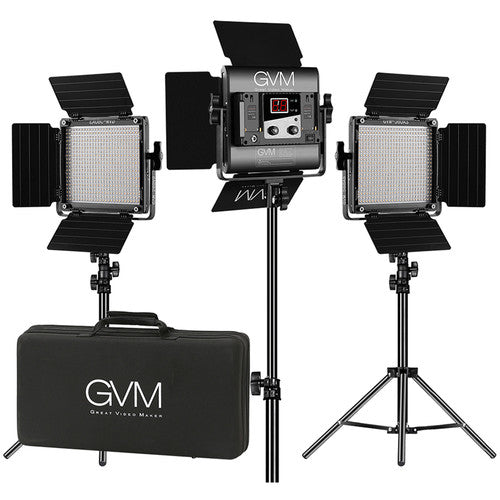 Kit de 3 Lámparas GVM 560AS BICOLOR