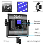 Kit de 3 Lámparas GVM 800D RGB Studio