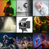 Kit de 3 Lámparas GVM 800D RGB Studio 4