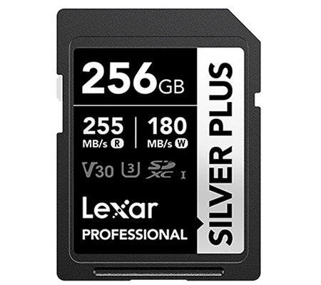 Tarjeta Lexar Profesional 256GB Silver Plus 255MB/s
