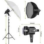 Kit GVM Softbox  LS-P80S con Lámpara Led y Pedestal