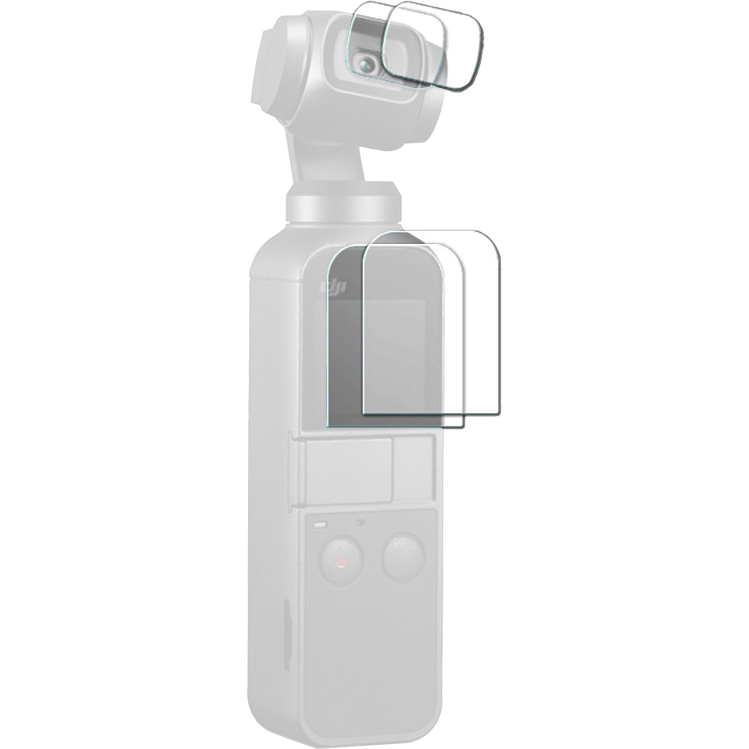 Mica Protectora de Vidrio Cristal Templado para Osmo Pocket Jasinber