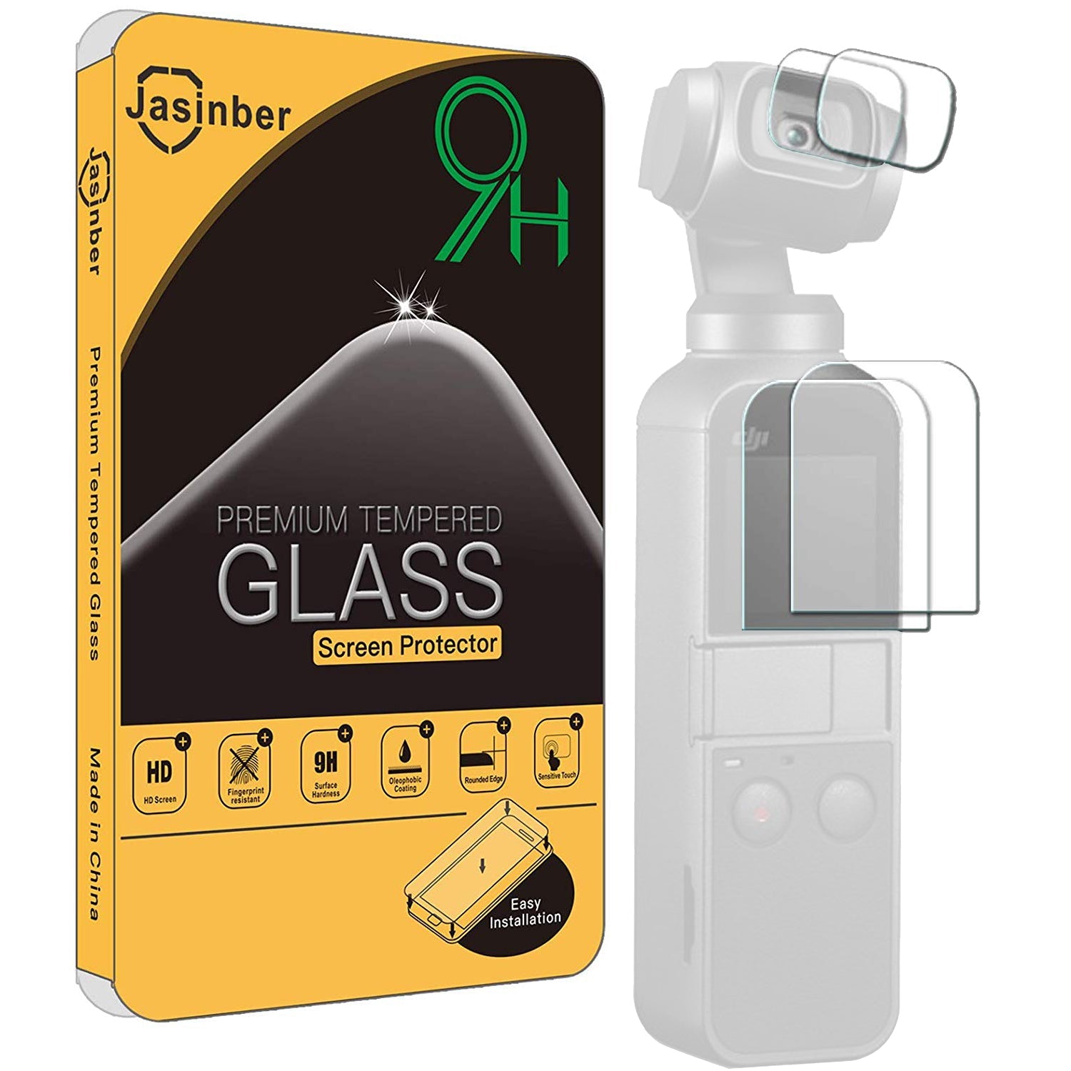 Mica Protectora de Vidrio Cristal Templado para Osmo Pocket Jasinber