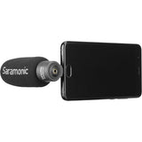Micrófono Shotgun Saramonic SmartMic+ UC USB Type-C plug para Android 5