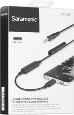 Cable Convertidor Saramonic UTC-C35 3.5mm a USB Tipo-C para Android