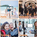 Minitripié y Selfie Stick con lámpara Q03s