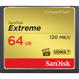 Tarjeta SanDisk Extreme CompactFlash de 64GB UDMA 7 120MB/s 800x 2