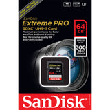 Tarjeta SanDisk Extreme PRO SDXC de 64GB 300MB/s 2