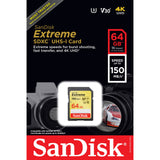 Tarjeta SanDisk Extreme SDXC de 64GB 150MB/s 2