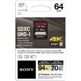 Tarjeta Sony SDXC de 64GB 94MB/s 2