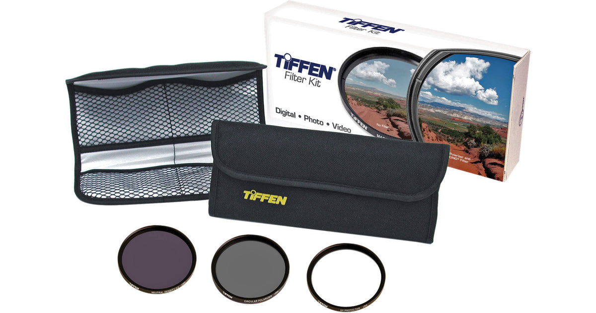 Kit de 3 Filtros Tiffen 77mm Video Essentials DV 77DVVEK