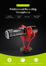 Micrófono Shotgun Acemic Video Mic CAM50 para cámara y Smartphone 1