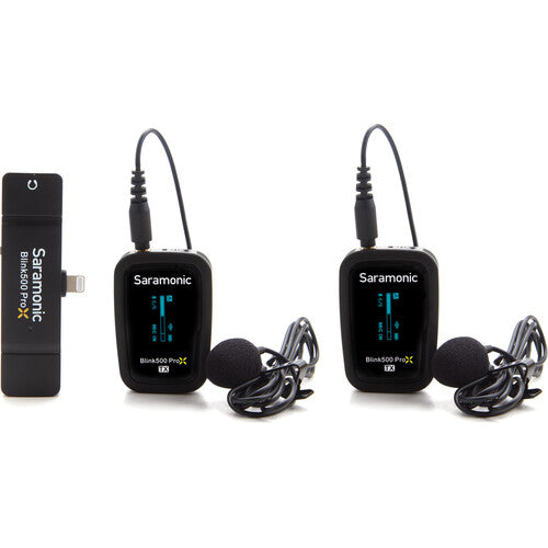 Micrófono Lavalier Dual Saramonic Blink500 ProX B4 para Lightning iOS