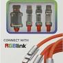 Cable RGBlink 3-In-1 USB Quick Charge Cable, Lightning, USB-C, Micro B