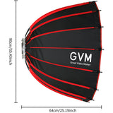 Softbox GVM Portable Quick Release (36") GVM-YG90SP 3