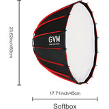 Softbox GVM Portable Quick Release (24") GVM-YG60SP 5