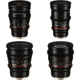 Kit de 4 Lentes Rokinon T1.5 Cine DS montura Sony E (24mm, 35mm, 50mm y 85mm) 1