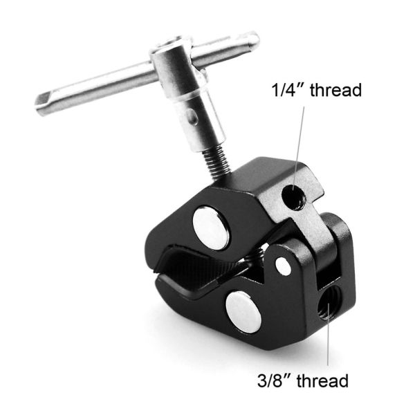 Super Pinza SmallRig con Roscas de 1/4"-20 and 3/8"-16 (735)