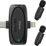 Micrófono Lavalier Doble Ulanzi V6 3 en 1 1