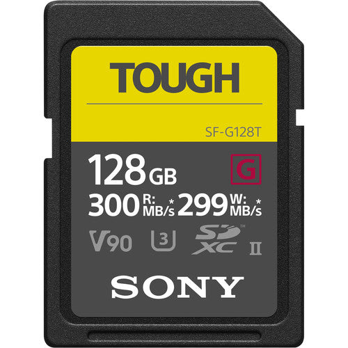 Tarjeta Sony SF-G TOUGH Series SDXC de 128GB R:300MB/s W:299MB/s