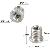 Adaptador de micro tornillo CAMVATE hembra de 1/4"-20 a 3/8"-16 macho 2