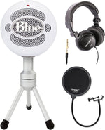 Kit Micrófono Condensador Blue Snowball ICE USB con audífonos y filtro antipop