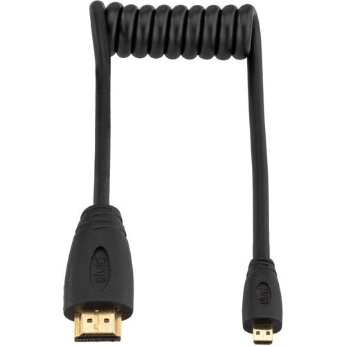 Cable Elvid HDMI a Micro HDMI 4k Espiral de 20 a 45 cms HDMIAD-015-C