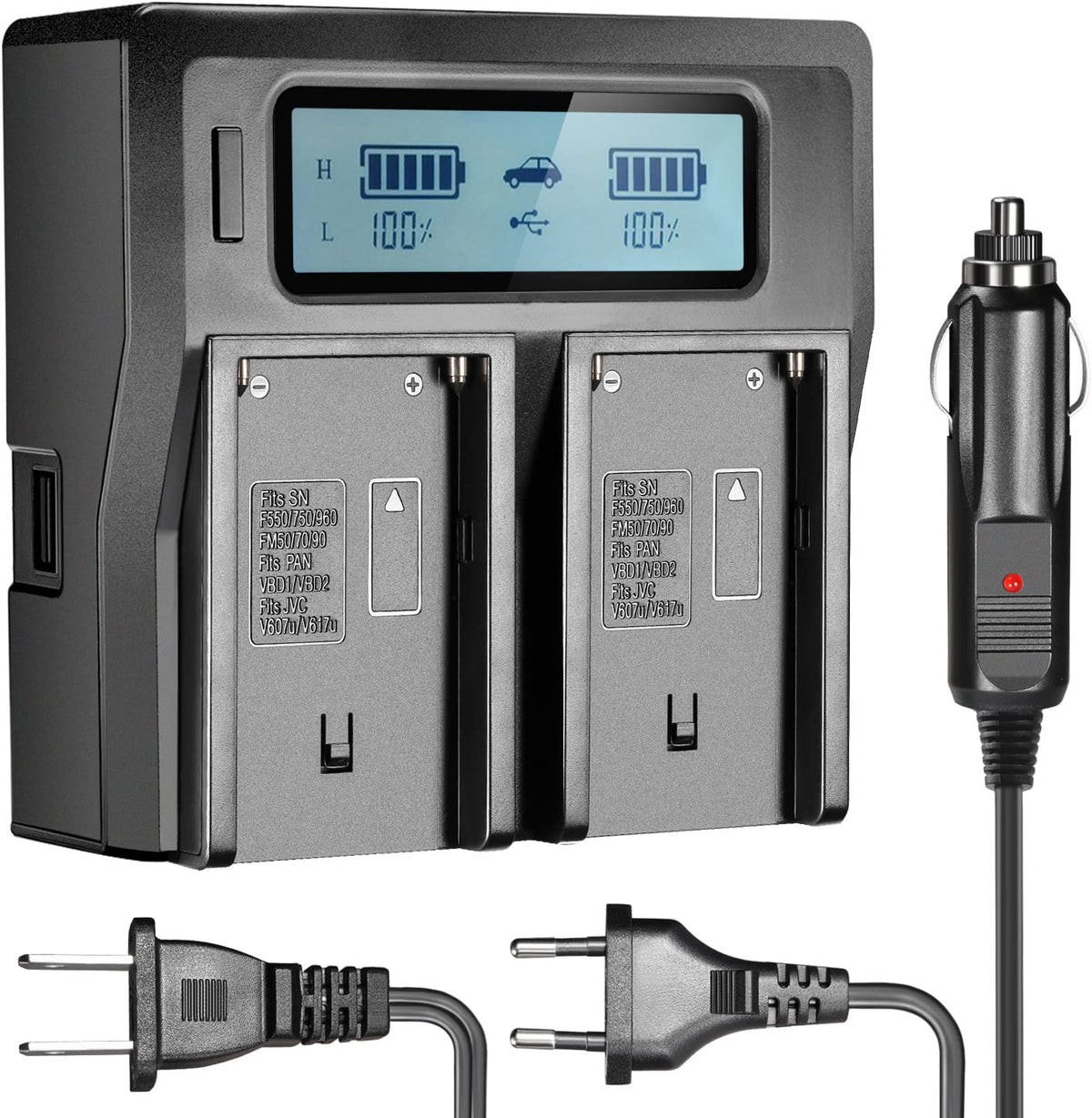 Cargador Dual digital Neewer para NPF