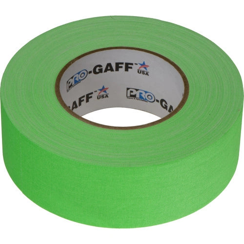 Cinta Gaffer ProGaff Verde Fluorescente de 2"x 25 yds.