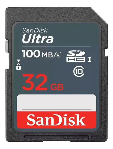 Tarjeta SanDisk Ultra SDHC de 32GB 100 MB/s