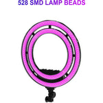 Lámpara de Anillo Doble RGB GVM Ring-18