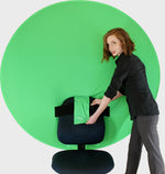 Fondo Redondo Verde Chromagreen Faithwinning para Silla de 142 cms