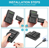 Kit de Cargador Neewer USB  y 2 baterías NP-F550 Neewer 6