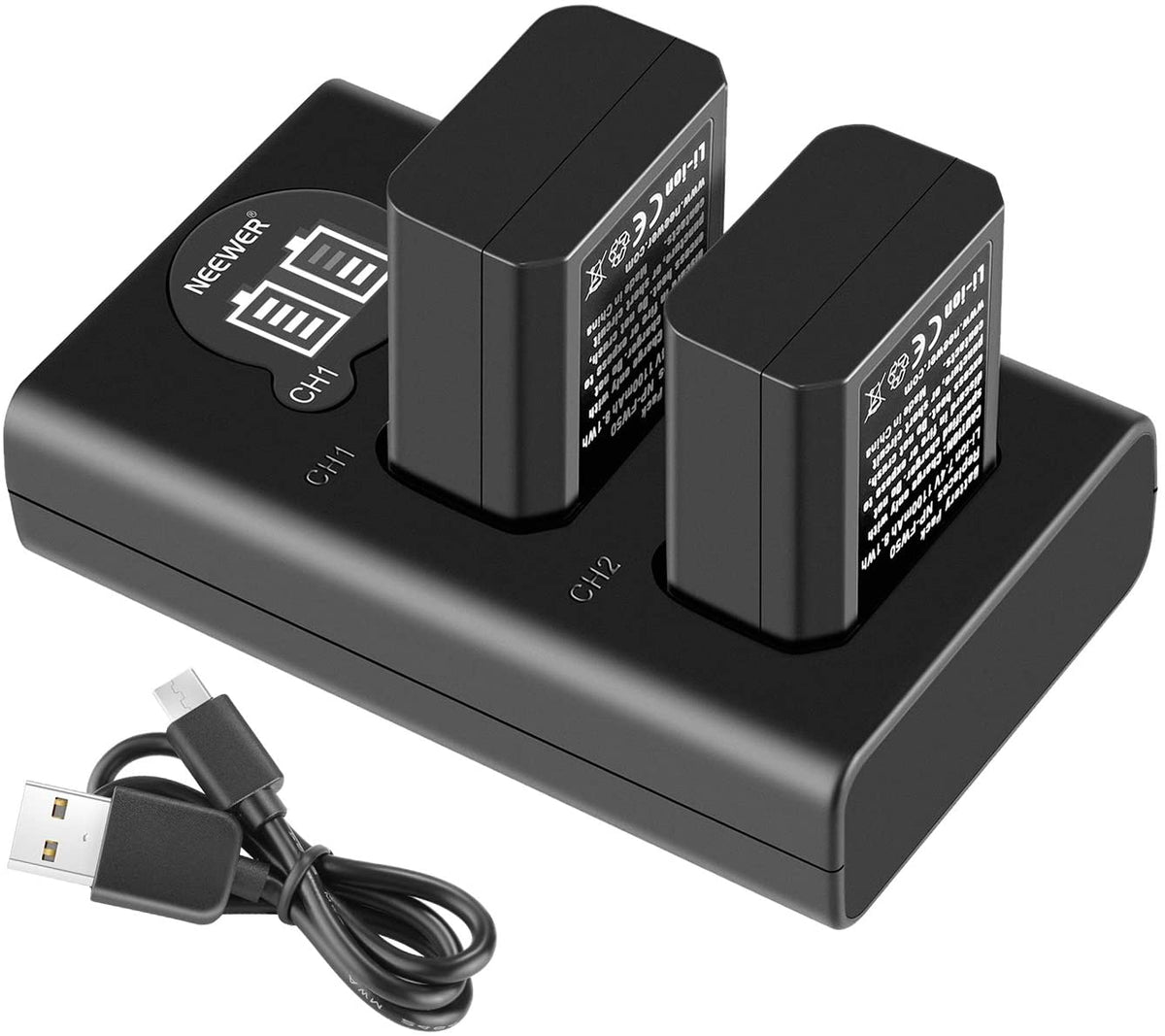 Kit de Cargador Neewer y 2 Baterías NP-FW50