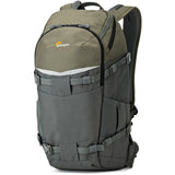Estuche Lowepro Flipside Trek BP 350 AW Gris y Verde 2