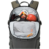 Estuche Lowepro Flipside Trek BP 350 AW Gris y Verde 6