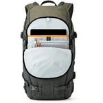 Estuche Lowepro Flipside Trek BP 350 AW Gris y Verde