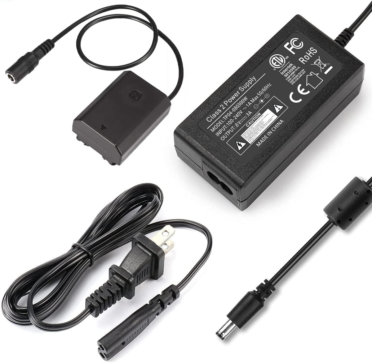 Adaptador A/C Y D/C Power 2000 AC-FZ100 para Sony A9,A7III, ARIII