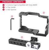 Soporte Jaula Neewer para Sony A6600 con maneral superior 8