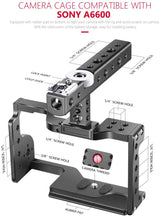 Soporte Jaula Neewer para Sony A6600 con maneral superior 2