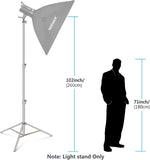Pedestal para Lámpara Neewer de 2.60 mts Plateado