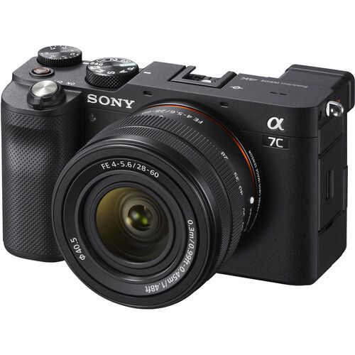 Cámara Sony a7C con lente de 28-60 mm