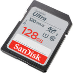 Tarjeta Sandisk Ultra SDXC de 128GB 120MB/s