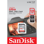 Tarjeta Sandisk Ultra SDXC de 128GB 120MB/s