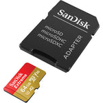 Tarjeta Sandisk Extreme MicroSDXC 64GB Clase10 160MB/s