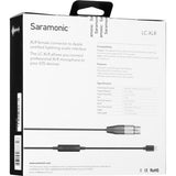 Cable Convertidor Saramonic LC-XLR XLR a Lightning para iOS 8